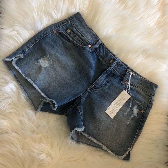 level 99 denim shorts